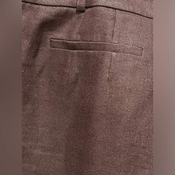 Talbots Chocolate IRISH Linen VINTAGE BERMUDA UTILITY SHORTS, WOMEN SIZE 18 - Picture 8 of 13